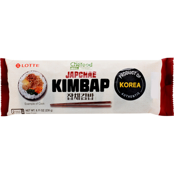 Lotte Plaza Market Kimbap Japchae