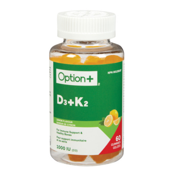 OPTION+ Vitamin D3+K2 Gummies Same-Day Delivery | Rexall