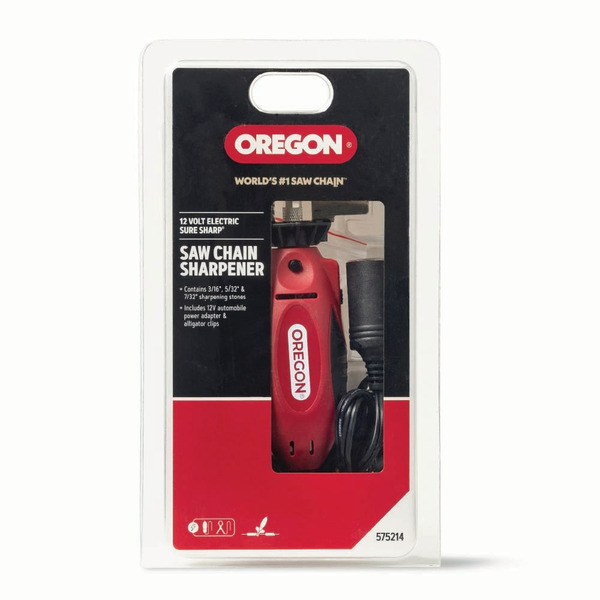 Oregon 12V Sure Sharp Electric Chainsaw Chain Grinder/Sharpener, Includes 3 Sharpening Stones