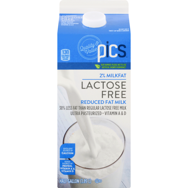 その他 MILK PICS Milk, Lactose Free, Reduced Fat, 2% Milkfat Same-Day Delivery