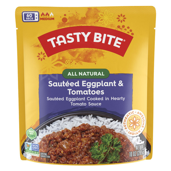 Tasty Bite Sautéed Eggplant Tomatoes Same-Day Delivery Rainbow