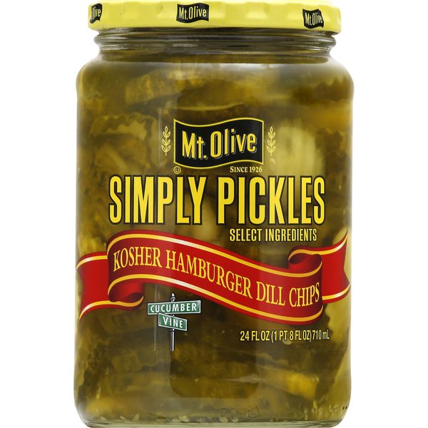 Mt. Olive Simply Pickles Kosher Hamburger Dill Chips