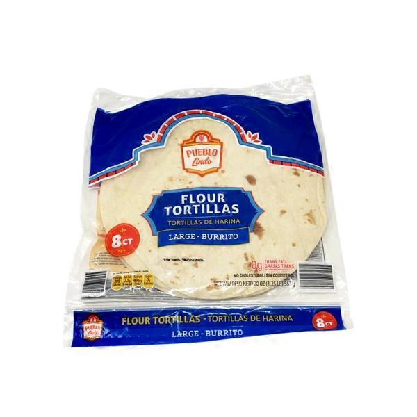 Pueblo Lindo Burrito Tortillas 8 Ct Instacart
