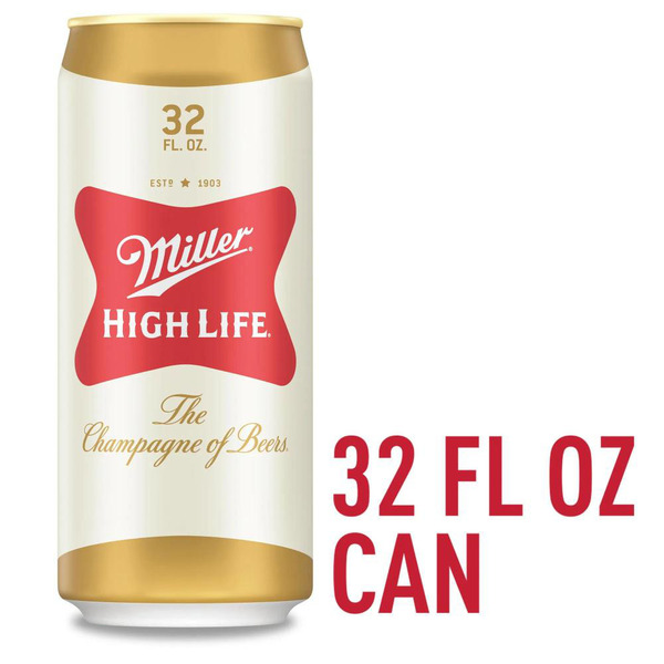 希少 正常動作品 アメリカ製 Miller Beer HIGH LIFE 時計 Miller High Life American Lager Beer, 4.6% ABV, 32-oz beer can