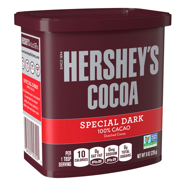 Hershey's SPECIAL DARK Dutched Cocoa Powder Can, 8 oz Same-Day