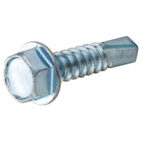 Hillman #8 x 3/4in. Project Center Zinc Hex Washer Head Self-Drilling Screws, 75 pk.