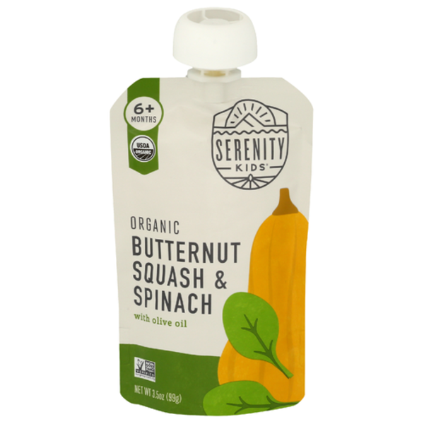 Serenity Kids Organic Butternut & Spinach with Organic Olive Oil