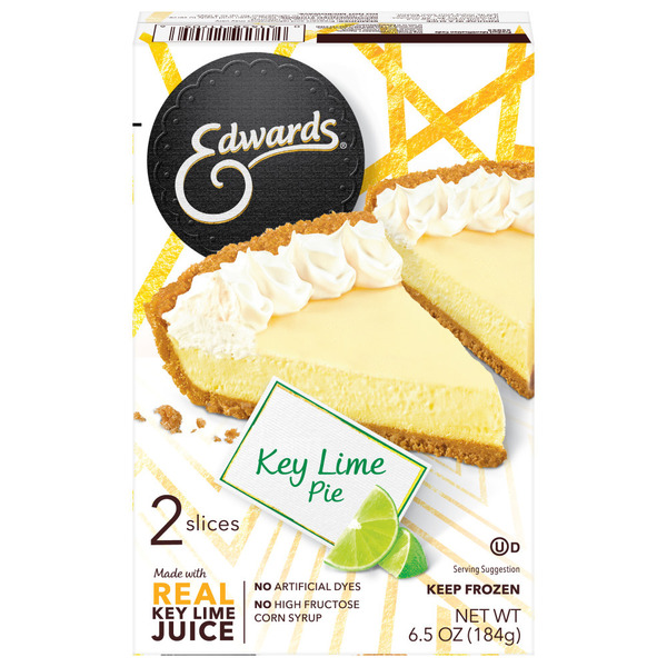 Edwards Singles Desserts Frozen Key Lime Pie Slices Same-Day