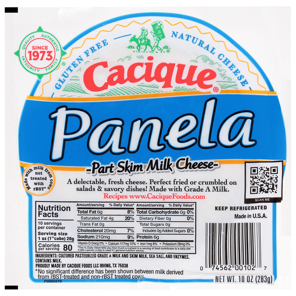 Cacique Part Skim Milk Panela Cheese Same-Day Delivery | El Super