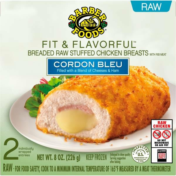 Barber Foods Fit Flavorful™ Stuffed Chicken Breasts Cordon Bleu