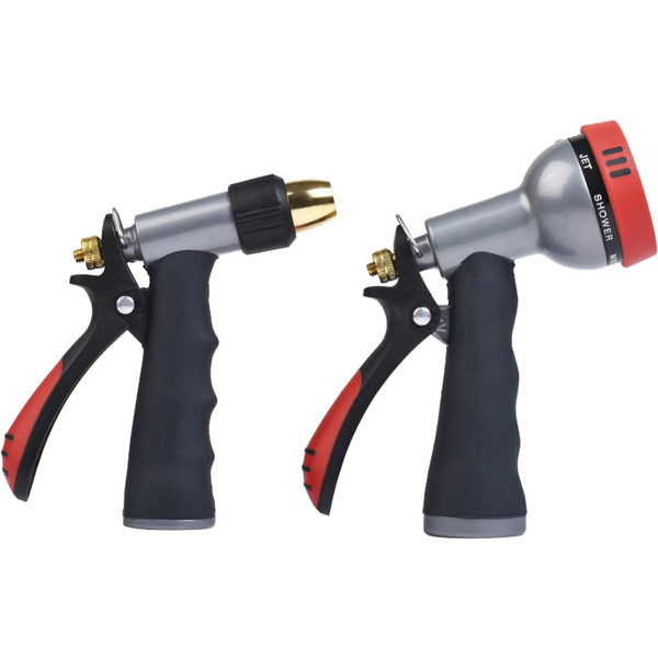 Homeplus+ 7 Pattern Adjustable Multi-Pattern Metal Hose Nozzle Set