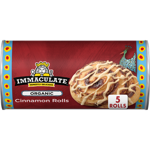 Immaculate Baking Organic Cinnamon Rolls & Icing, Refrigerated