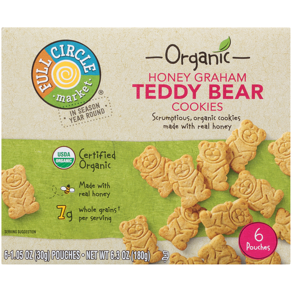 Full Circle Honey Graham Teddy Bear Cookies Same-Day Delivery or