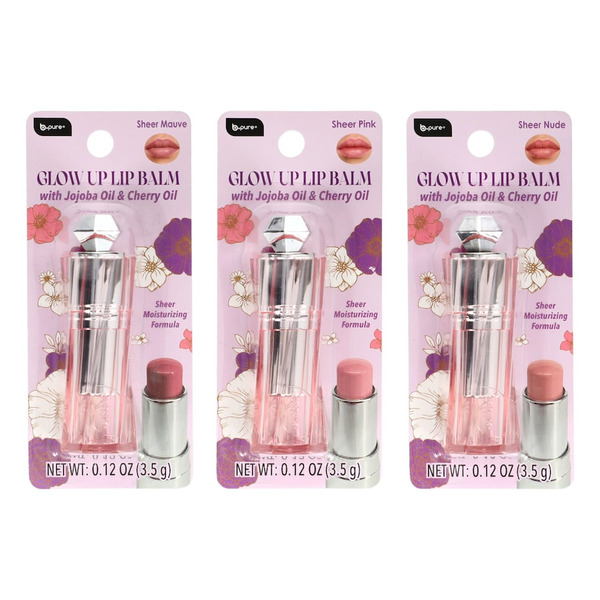 LIP GLOW 001 ピンク & LE BAUME 50ml セット B.pure Glow Up Lip Balm Sheer Pink Same-Day Delivery | Dollar Tree