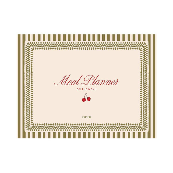 Papier Cherry Weekly Meal Planner