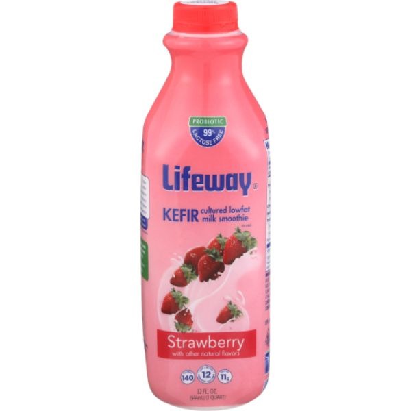 Lifeway Strawberry Kefir Cultured Lowfat Milk (32 fl oz) from ALDI
