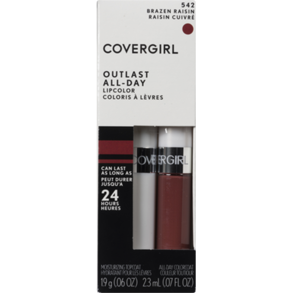 COVERGIRL Outlast Brazen Raisin 542 Lipcolor Kit Same-Day Delivery