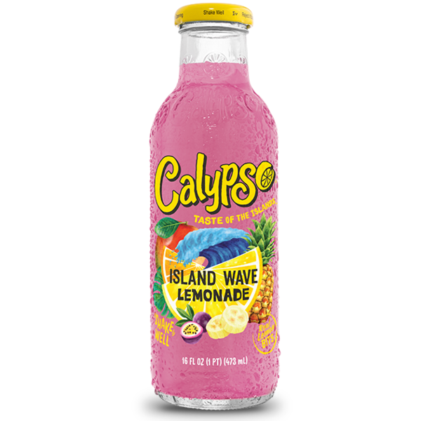 Calypso - Island Wave Lemonade, 16 oz, 12 Ct