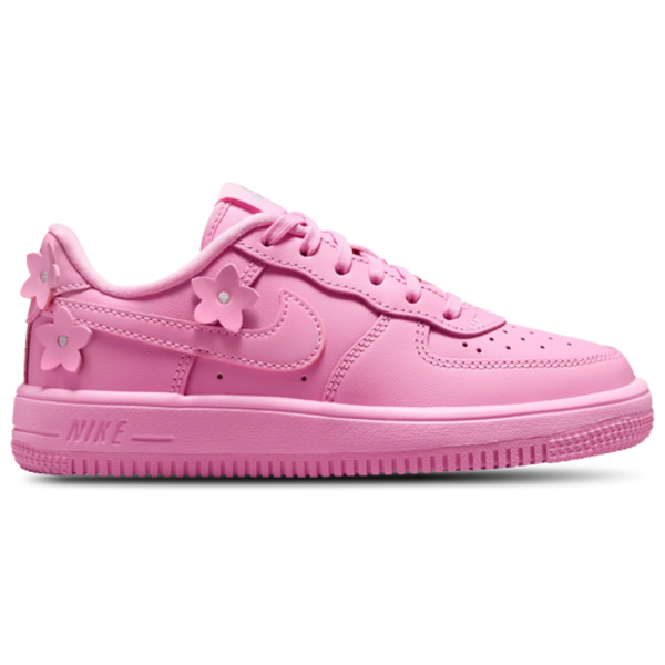 Nike Girls' Preschool Air Force 1 Low, Size 12 - Pink/Silver