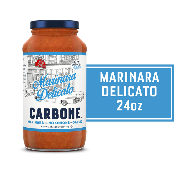 Carbone Marinara Delicato Pasta Sauce, No Sugar Added, Low FODMAP