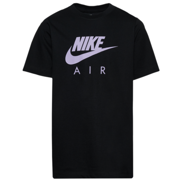 Nike Boys' Air T-Shirt, S - Black/Purple