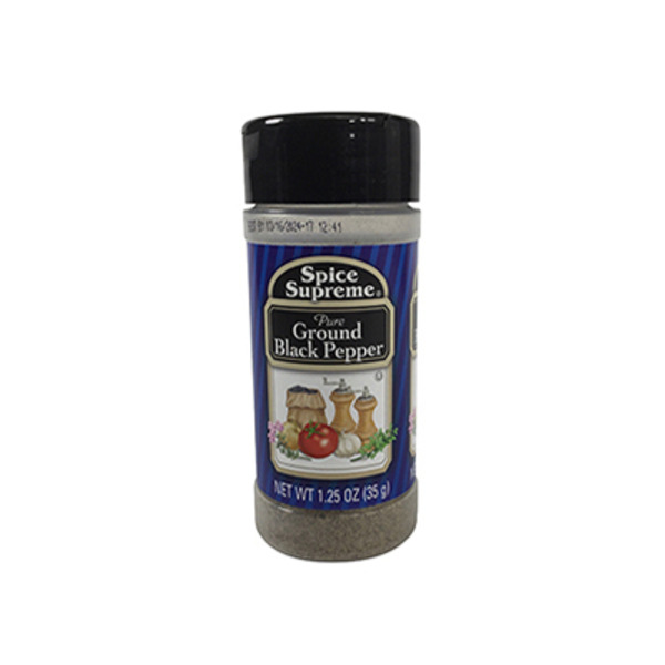 Spice Supreme Black Pepper, Pure Ground