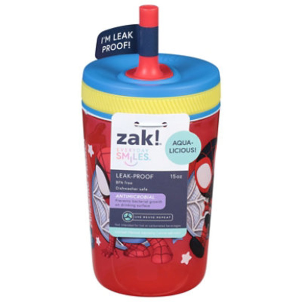 Zak! Sippy Cups, Leak Proof, Aqua Licious, 15 Ounce