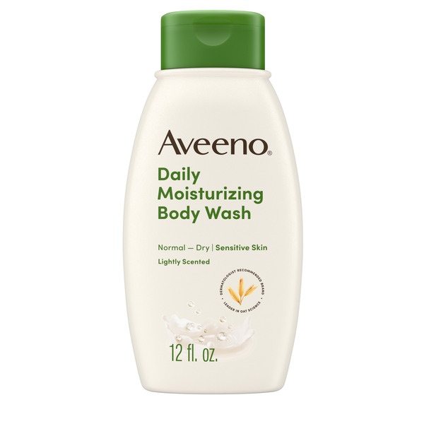 Aveeno Daily Moisturizing Body Wash with Soothing Oat 12 fl oz product package