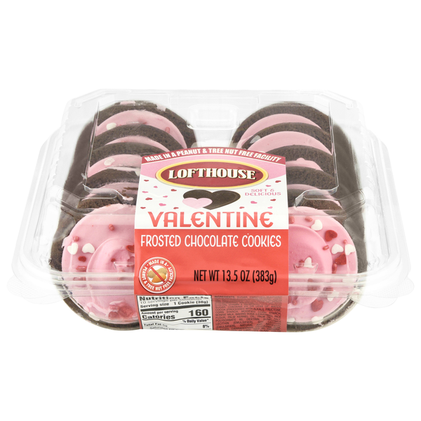 Lofthouse Frosted Valentine Chocolate Cookies Same-Day Delivery or