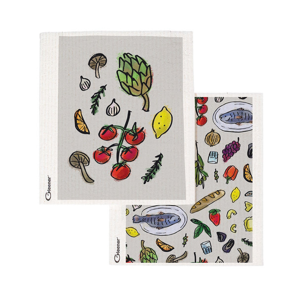 Gleener Super Eco Cloth Saucy Spread Set, 11 x 7 x 1/4 in