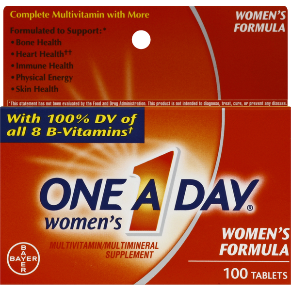 One A Day Multivitamin/Multimineral, Women's Formula, Tablets (100 ct