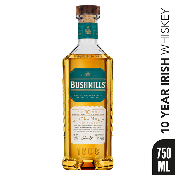 Bushmills® 10 Year Irish Whiskey Same-Day Delivery | Binny's
