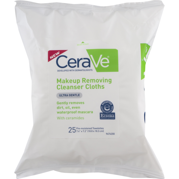 CeraVe Makeup Removing Cleanser Cloths Ultra Gentle (25 ct) from