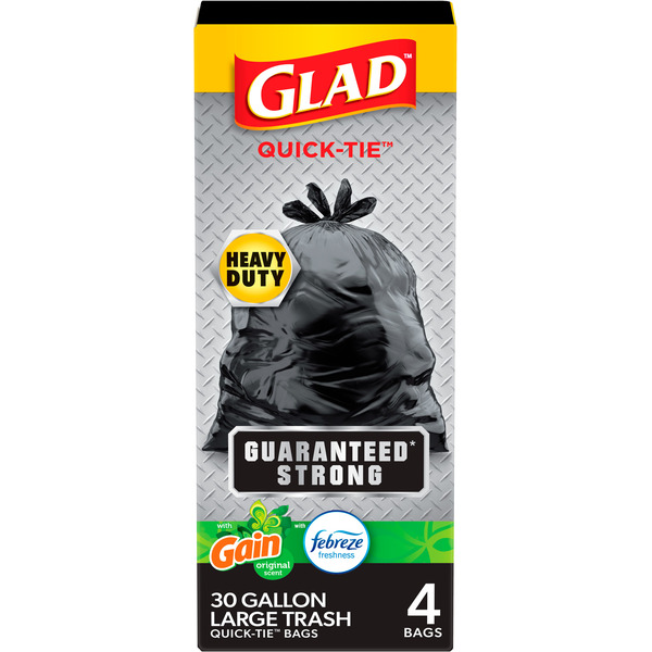 Glad Quick-Tie Large Scented Trash Bags Same-Day Delivery | Family