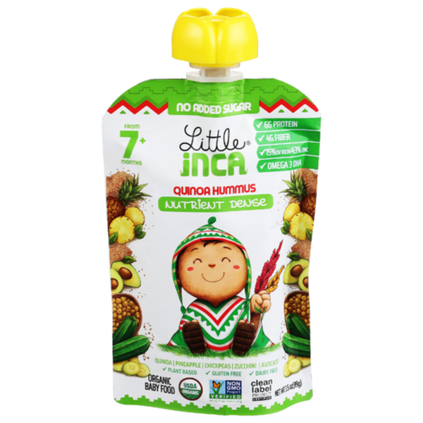 Little Inca Baby Food Organic Quinoa Hummus Baby Food Pouch