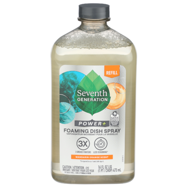Seventh Generation Mandarin Orange Power+ Foaming Dish Spray