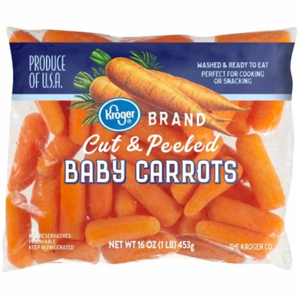 Kroger Mini Peeled Carrots (16 oz) from Kroger Instacart