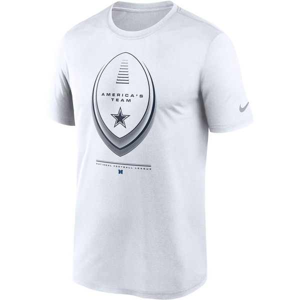 Nike Men's Navy Dallas Cowboys Icon Legend Navy T-Shirt, L - Navy