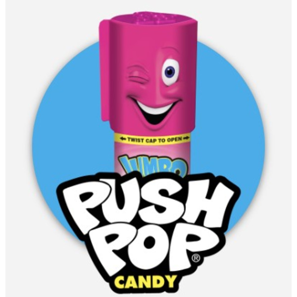 Bazooka Jumbo Push Pop 1.06z