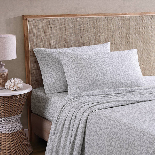 Tommy Bahama King 4-Piece Sheet Set - Silver/Gray