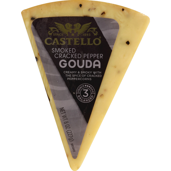 Castello Cheese, Smoked Cracked Pepper, Gouda