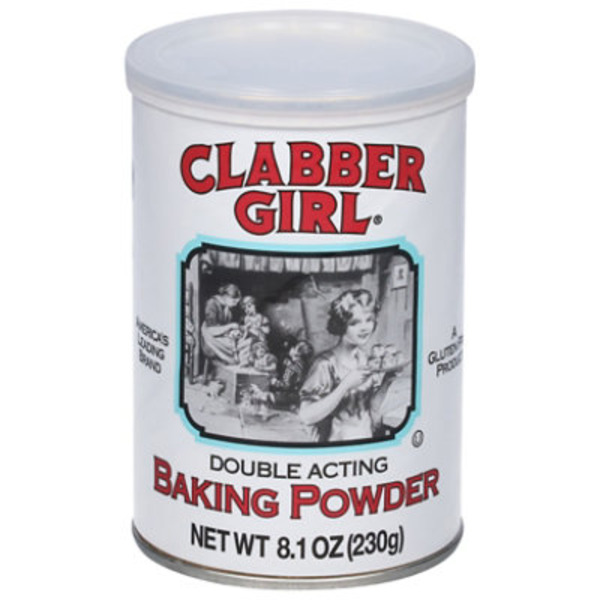 Clabber Girl Baking Powder, Double Acting, Gluten Free, 8.1 ounces