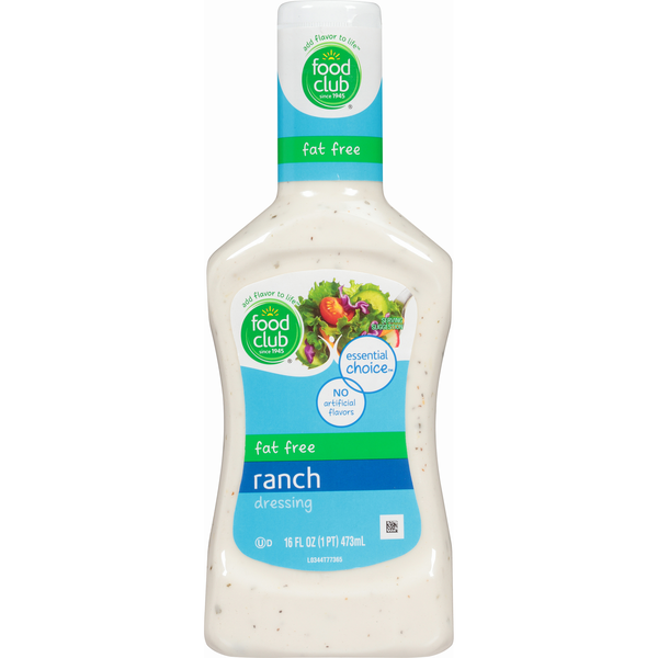 Food Club Fat Free Ranch Dressing Same-Day Delivery | Food City