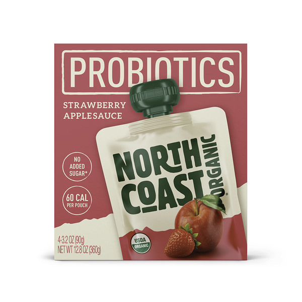 North Coast Organic Strawberry Probiotic Apple Sauce Same-Day