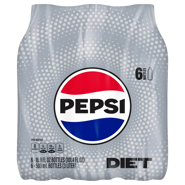 Diet Pepsi Soda Bottles