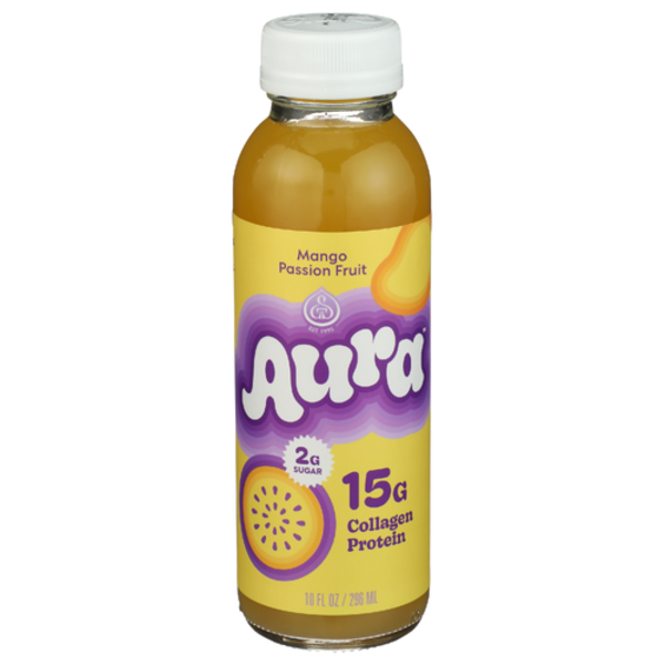 Gt's Living Foods Aura Mango Passionfruit Collagen Protein Drink