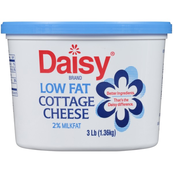 Daisy Low Fat Cottage Cheese 2 Milkfat Small Curd 3 Lb Instacart