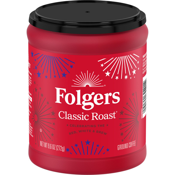 Folgers Classic Roast Ground Coffee, Medium Roast