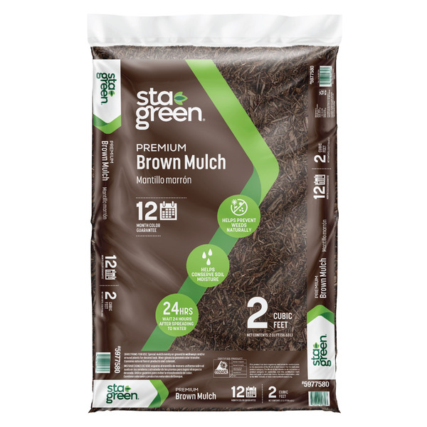 Lowe's Sta-Green Premium Mulch - Brown Same-Day Delivery | Instacart