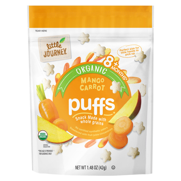 Little Journey Organic Mango and Carrot Puffs